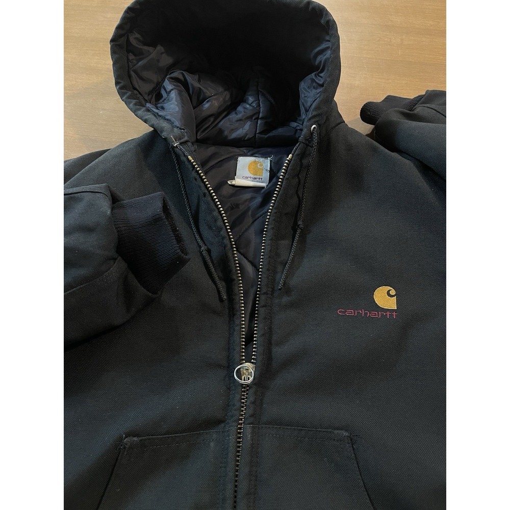 Vintage J21 Union Made Carhartt Extremes Active Jacket Men 2XL Black Quilted USA